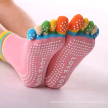 meias de ioga anti-derrapante femininas meias de dedo do pé femininas meias de cinco dedos
